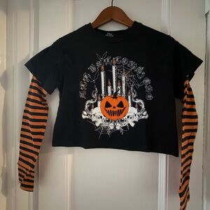 Halloween crop shirt